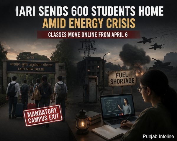 Energy Crisis Forces IARI Delhi to Shift UG, First-Year PG & PhD Classes Online
